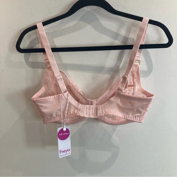 FREYA Sz 30G(34C equivalent) Starlight Lacy Polka Dot Underwire Balcony Bra NEW - Picture 4 of 9